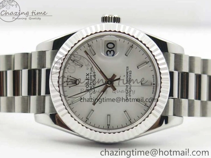 0215 Lightweight Datejust 31mm 278275 SS BP Maker Best Edition White Stick Markers Dial on SS President Bracelet 3100